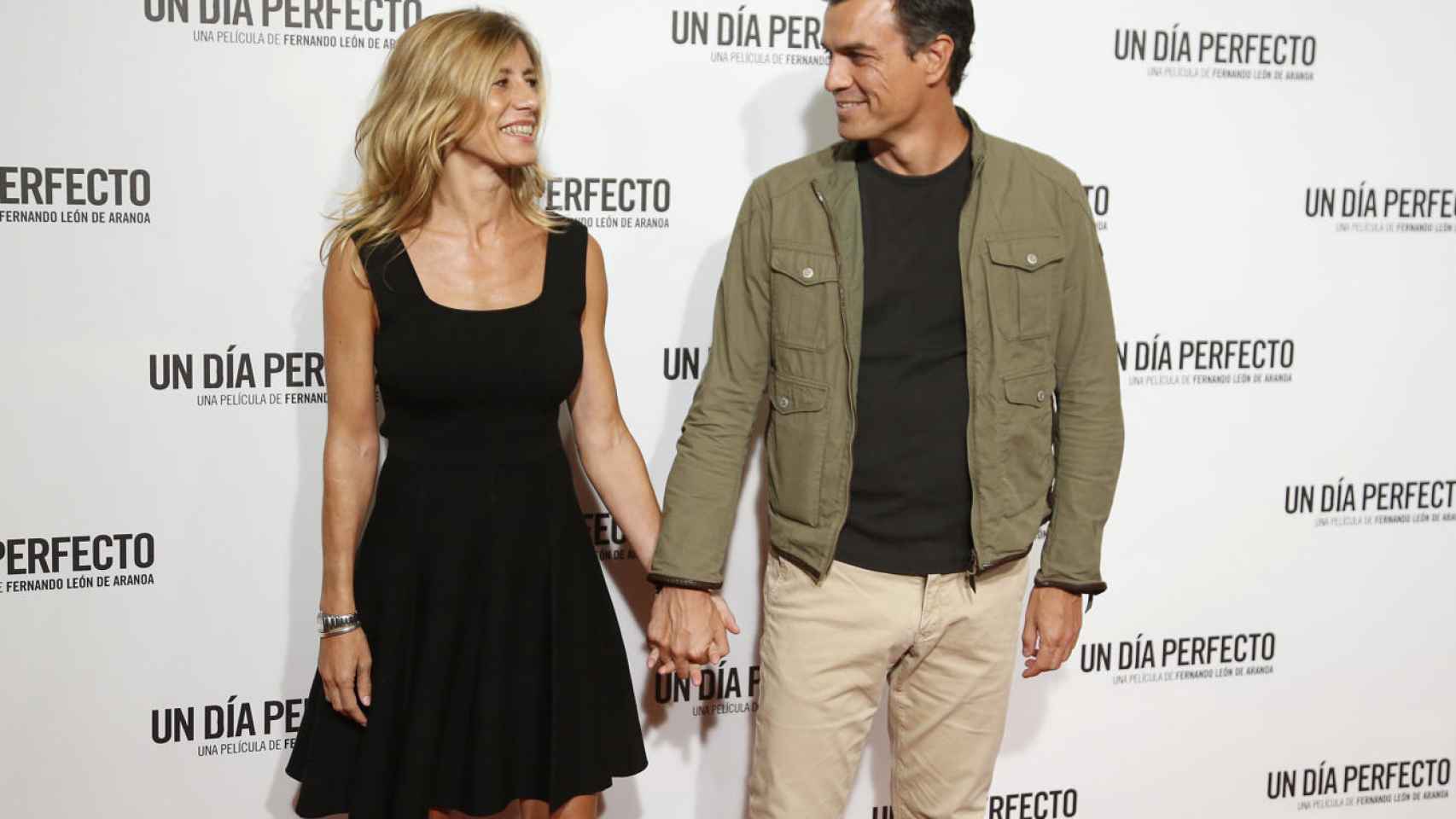 Pedro Sánchez y su mujer Begoña en el estreno de una película