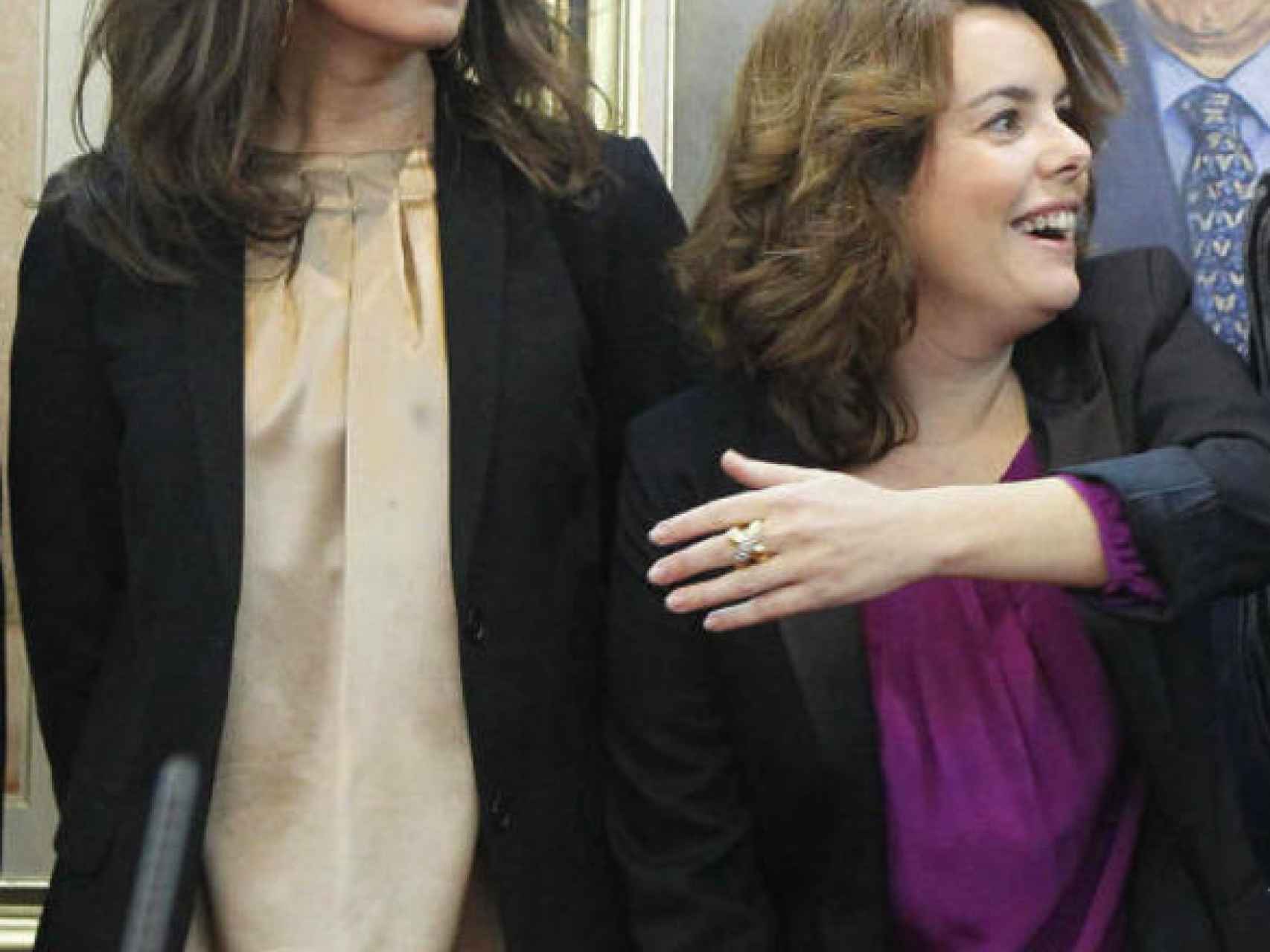 María González Pico, junto a Soraya.