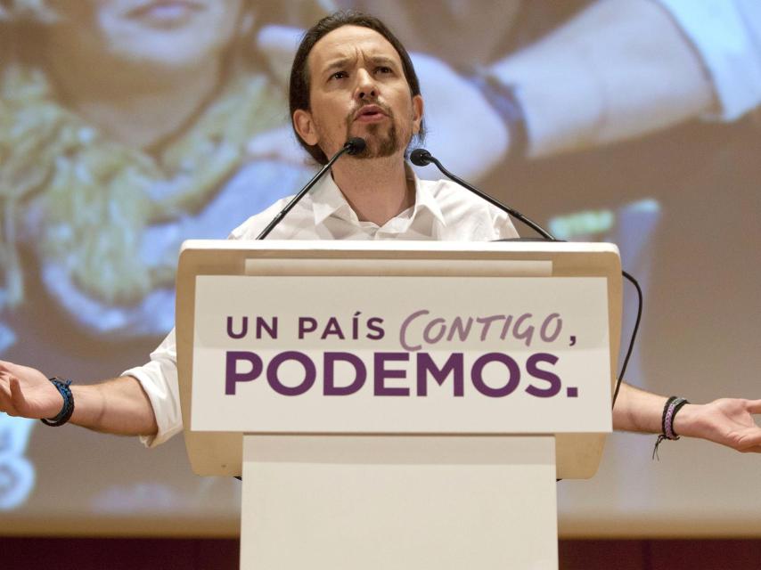 El secretario general de Podemos, Pablo iglesias.