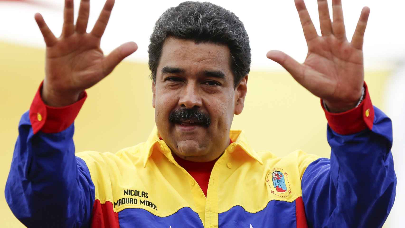 Nicolas Maduro gesticula durante la última campaña.
