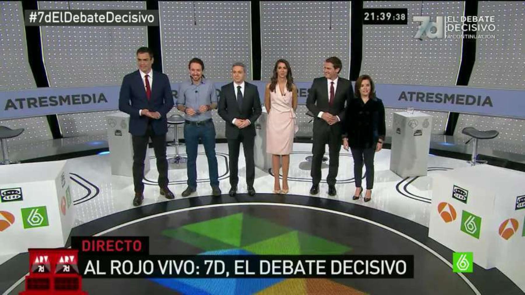 Los looks de Sánchez, Rivera, Iglesias y Sáenz, a debate