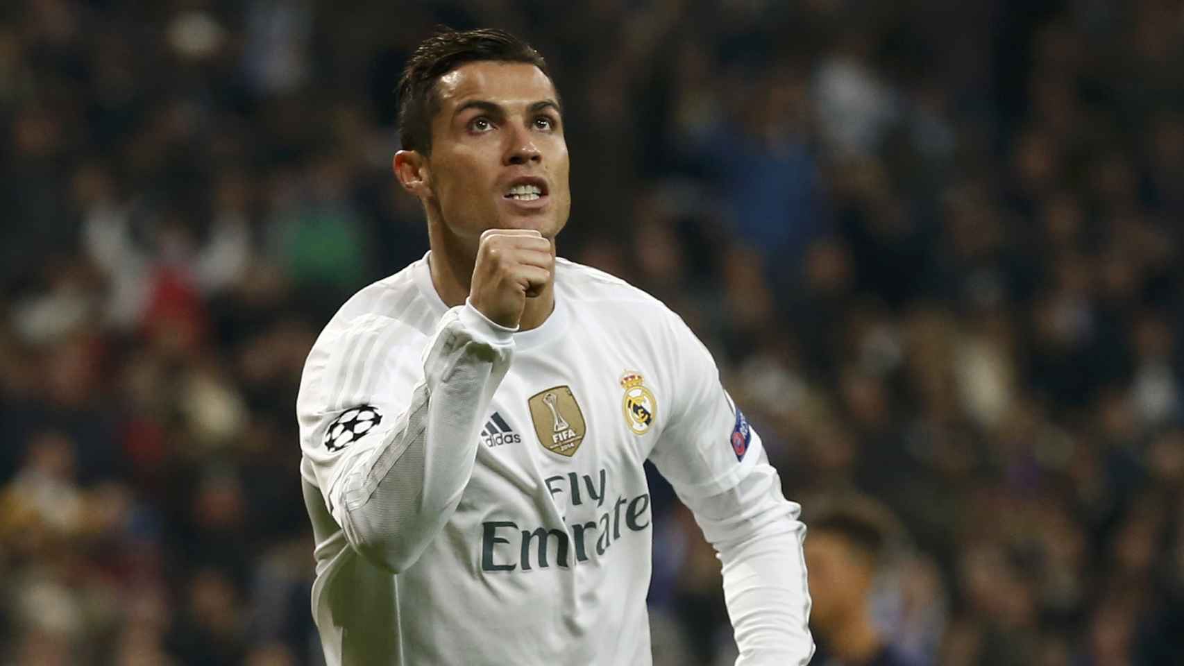 Cristiano Ronaldo celebra uno de sus goles al Malmö.