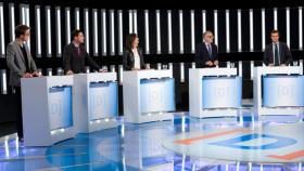 Los representantes de los partidos políticos en el debate a nueve de TVE (RTVE)