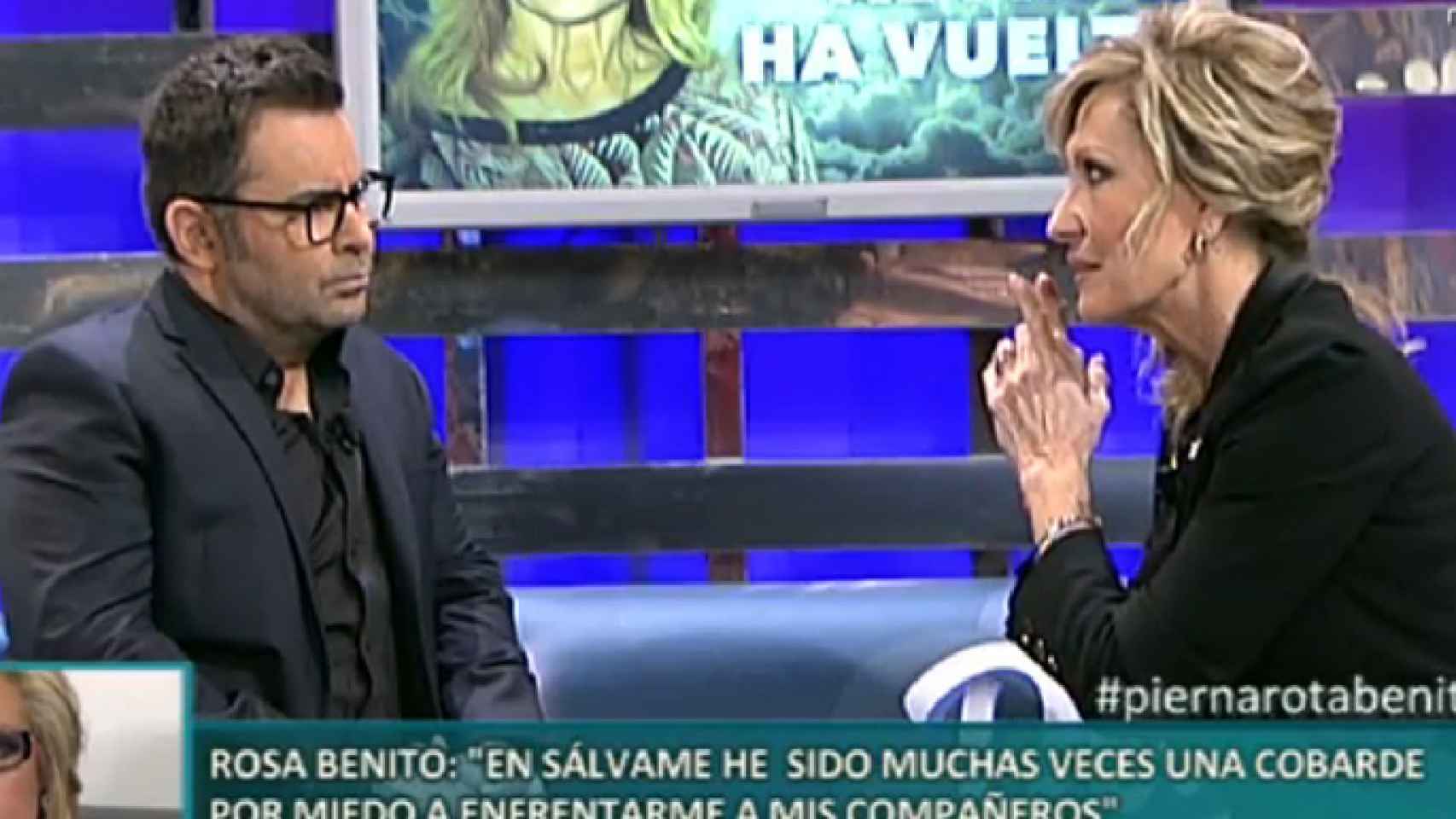 Jorge Javier Vázquez entrevista a Rosa Benito en 'Sálvame Deluxe' (Mediaset)