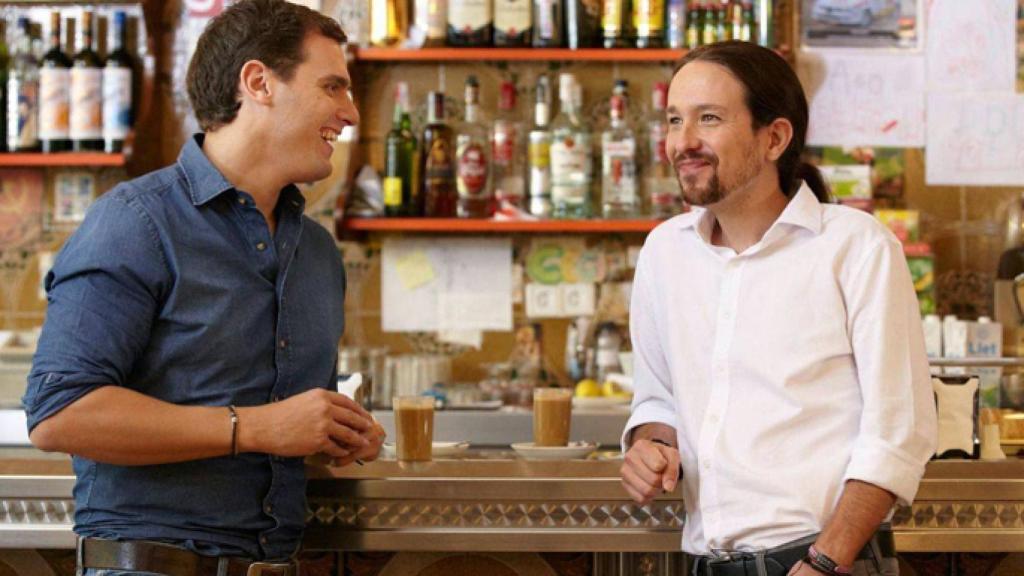 Albert Rivera y Pablo Iglesias en 'Salvados' (Atresmedia)