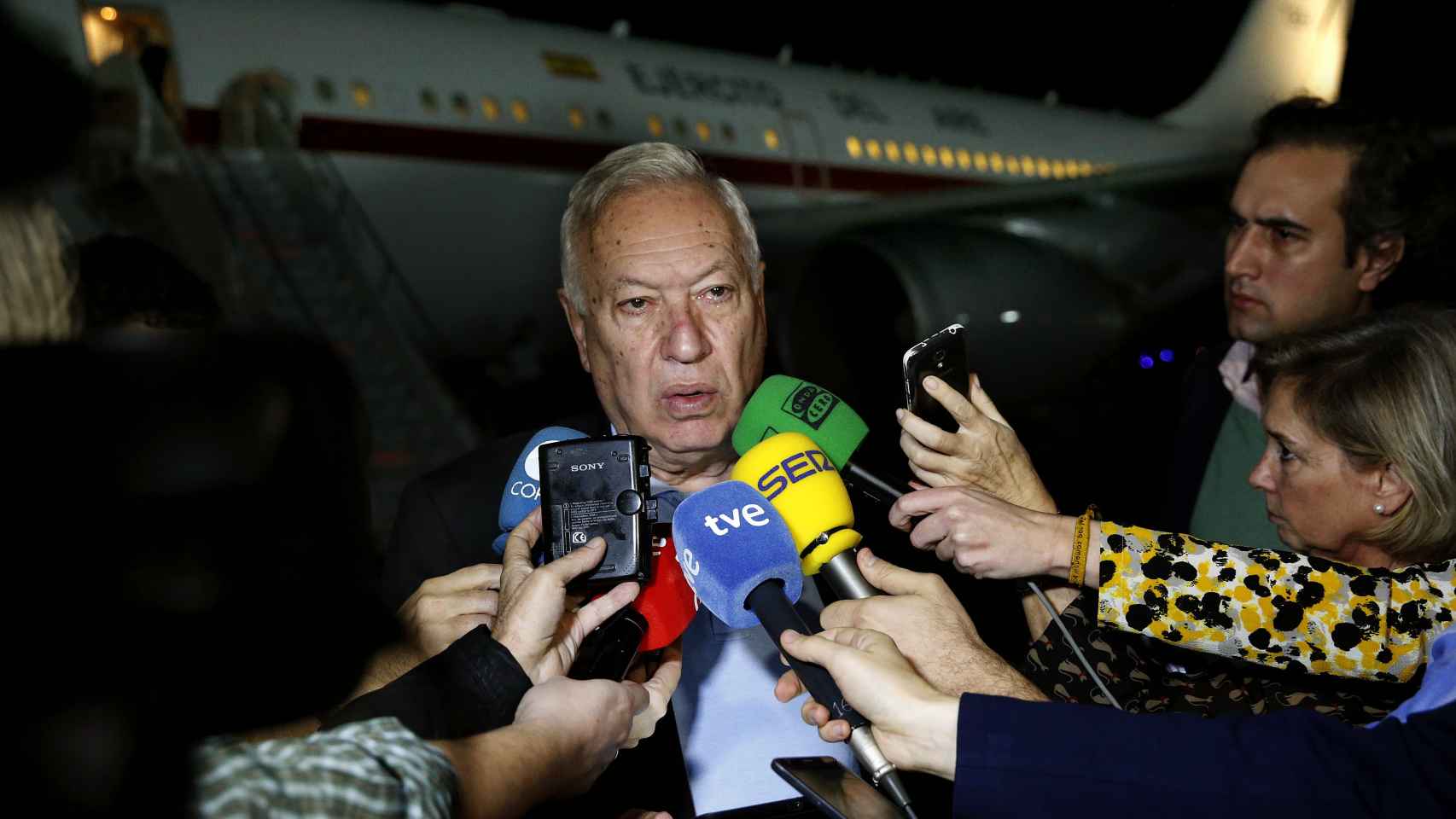 Margallo, a su llegada a Cartagena de Indias.