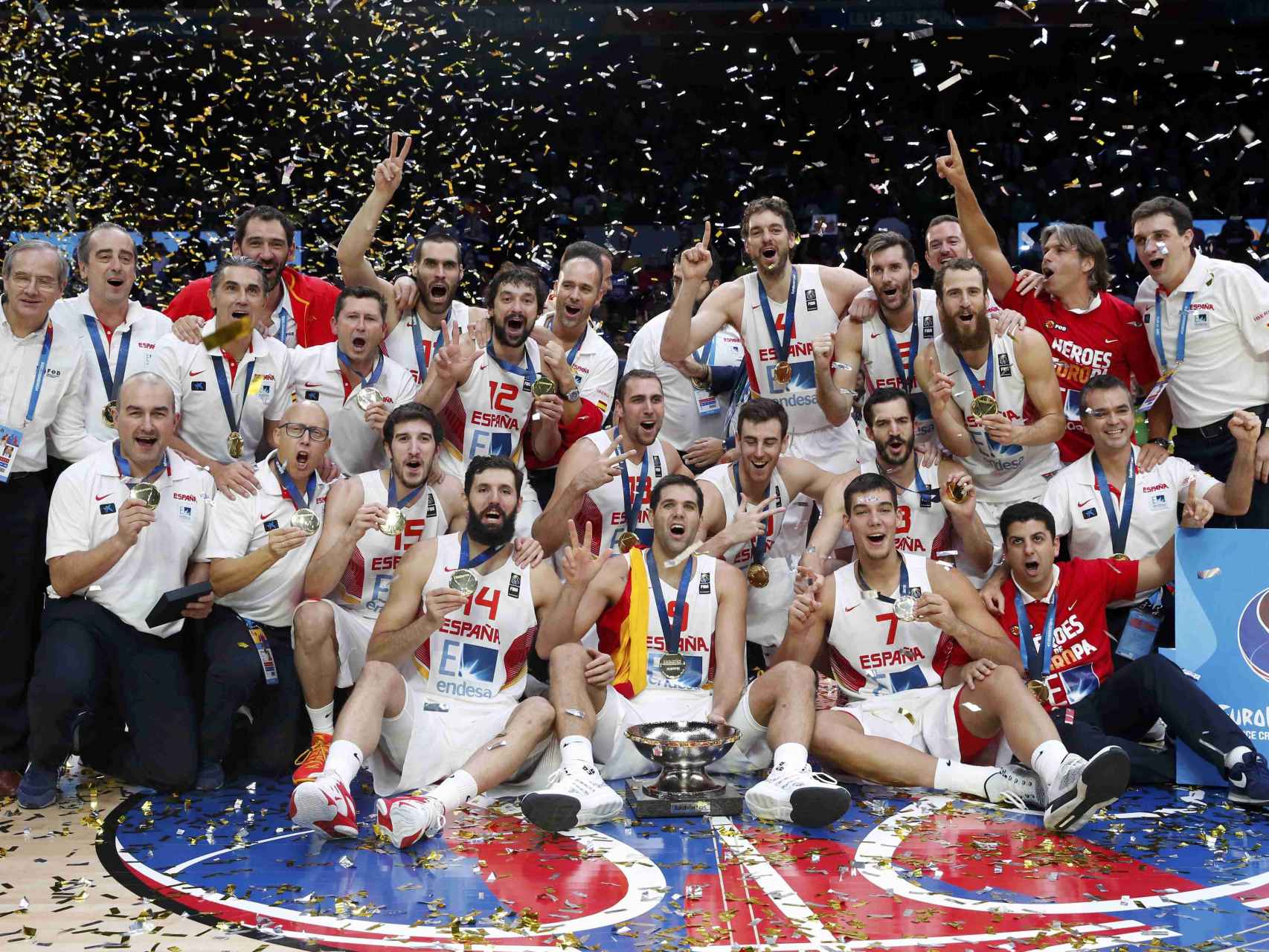 La selección masculina de baloncesto fue campeona en el pasado Eurobasket.