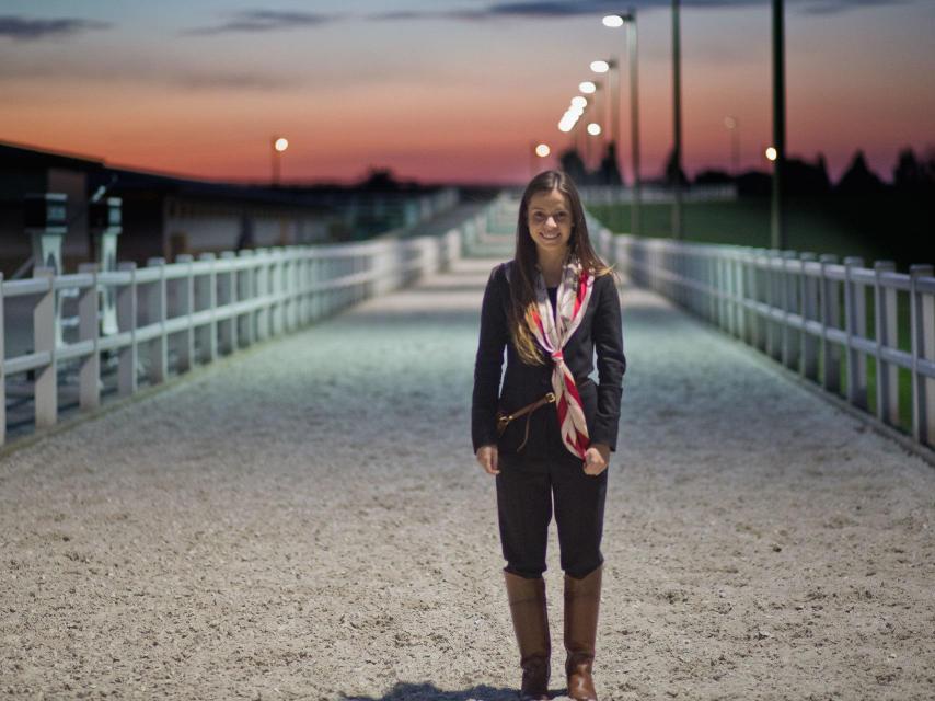 Lucía, es su primer año como azafata del concurso de Casas Novas.