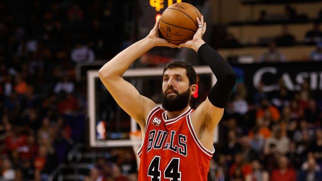 Nikola Mirotic durante un partido reciente con Chicago Bulls.