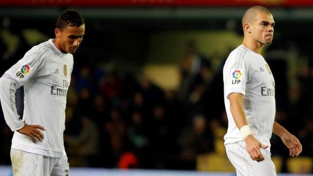 Danilo y Pepe tras la derrota.