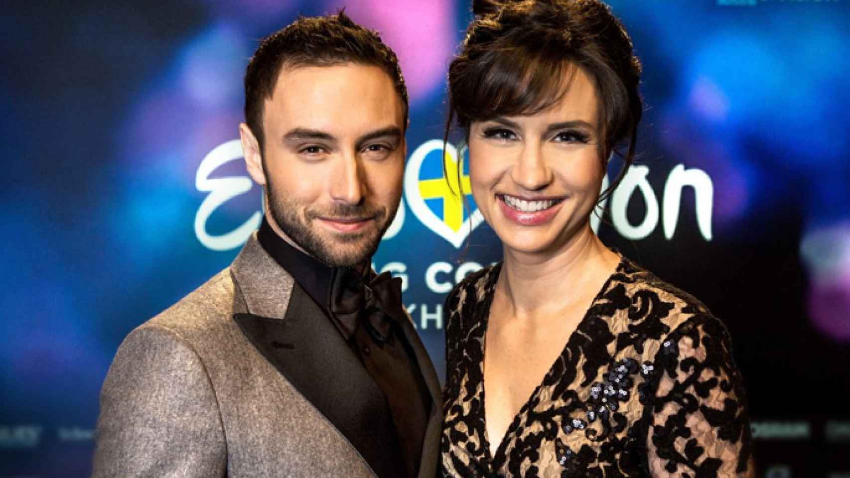 Måns Zelmerlöw y Petra Mede en la primera imagen promocional de Eurovisión 2016 (Eurovisión)