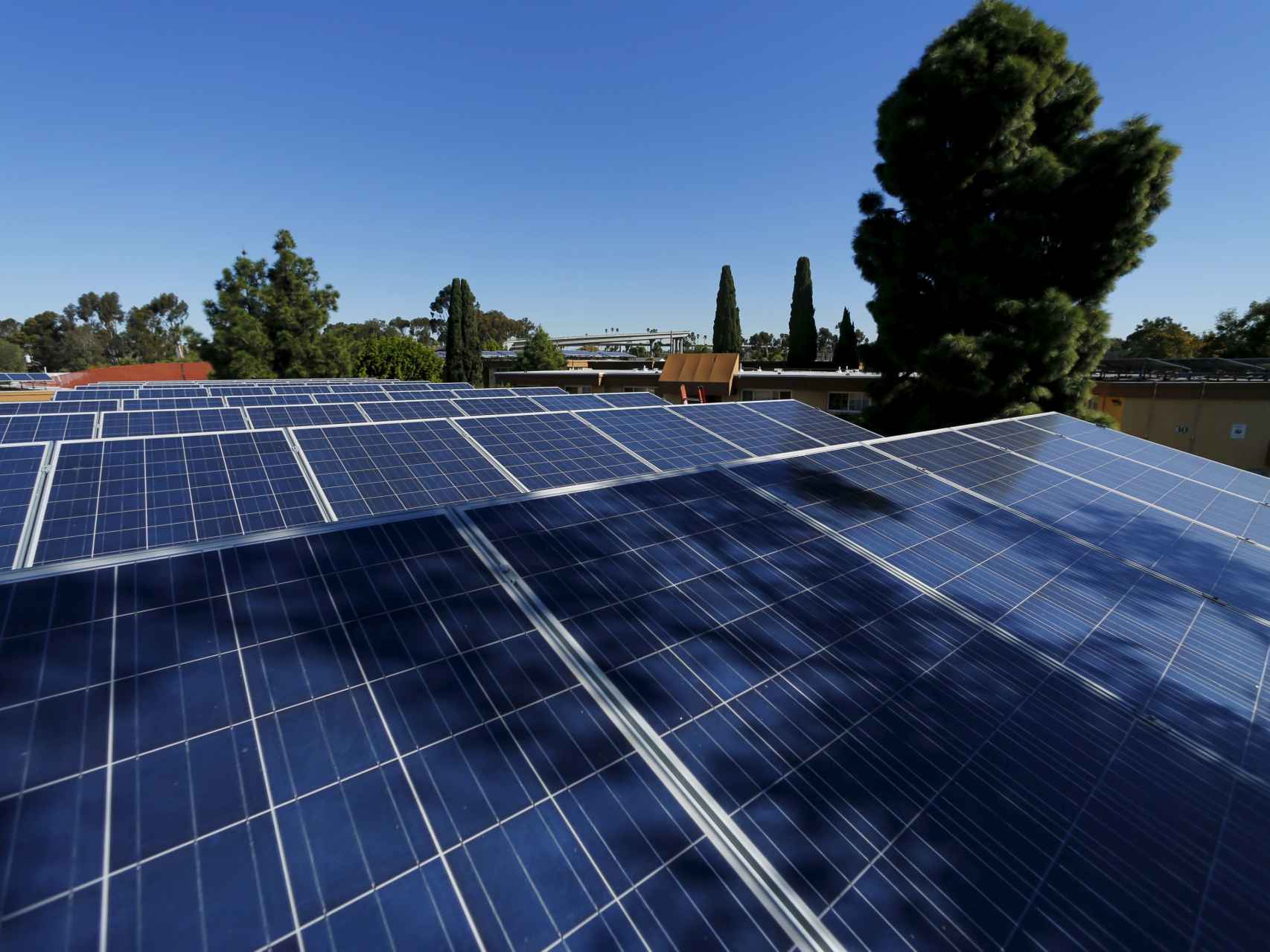 Paneles solares en California.