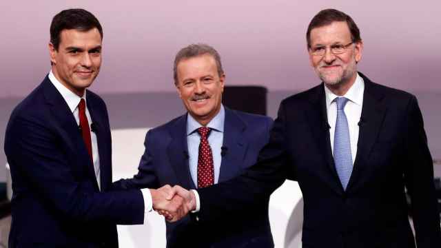 Sánchez y Rajoy, al inicio del cara a cara de las pasadas elecciones.