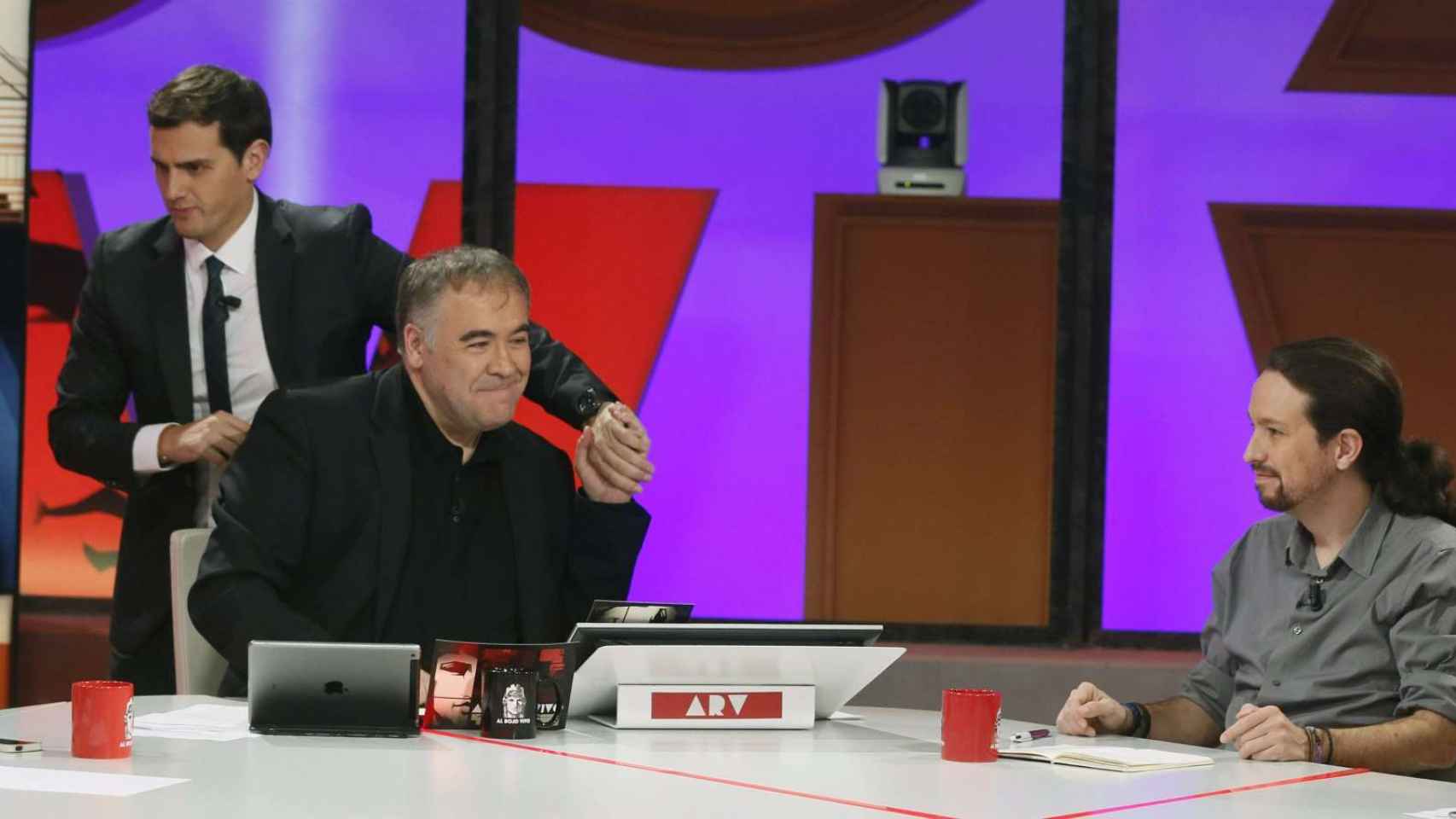 Rivera e Iglesias en el programa especial de La Sexta tras el debate entre Mariano Rajoy y Pedro Sánchez