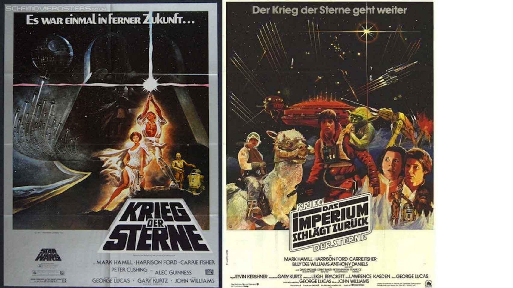 Alemania. La guerra de las galaxias (1977) y El imperio contraataca (1980).