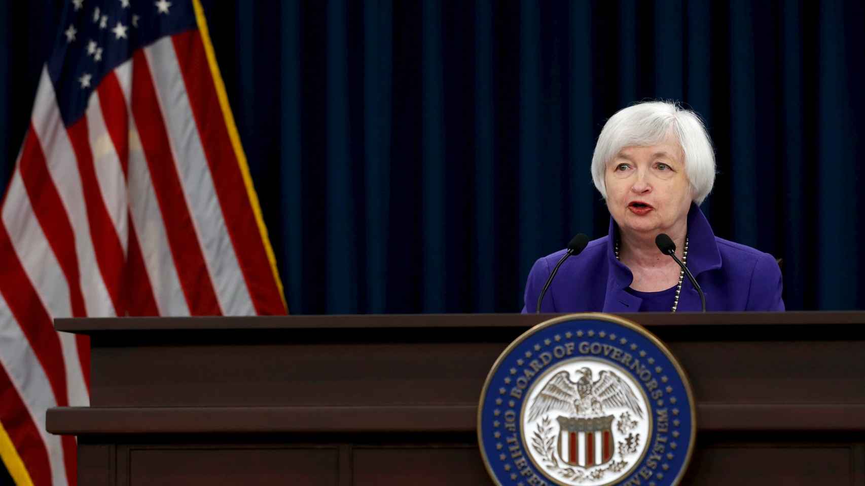 La presidenta de la Reserva Federal, Janet Yellen