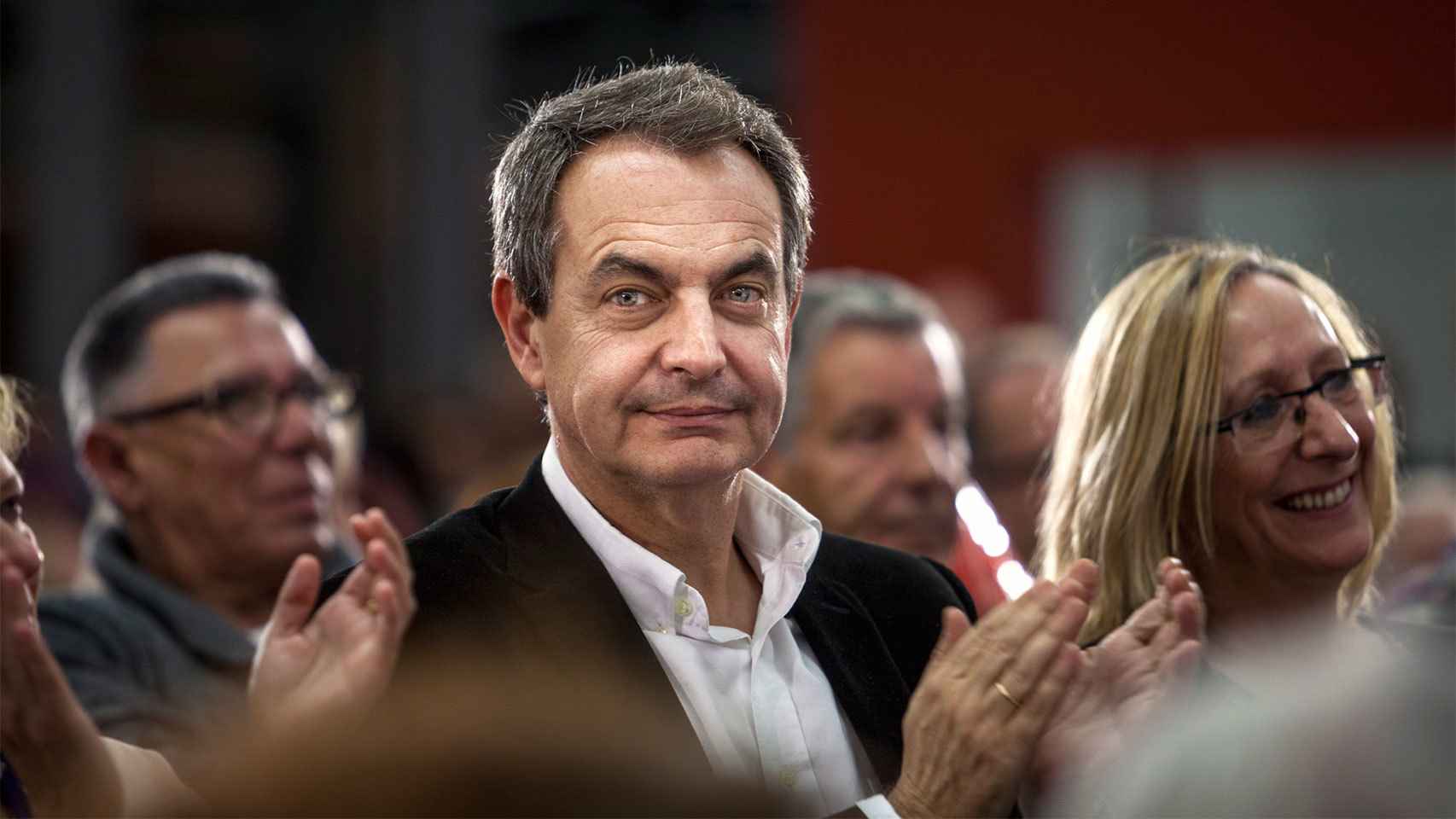Zapatero, retratado por este diario en un acto electoral.