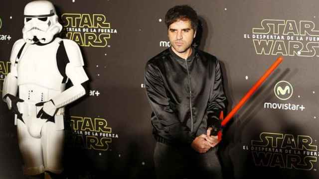 Ernesto Sevilla en la premier de Star Wars en Madrid