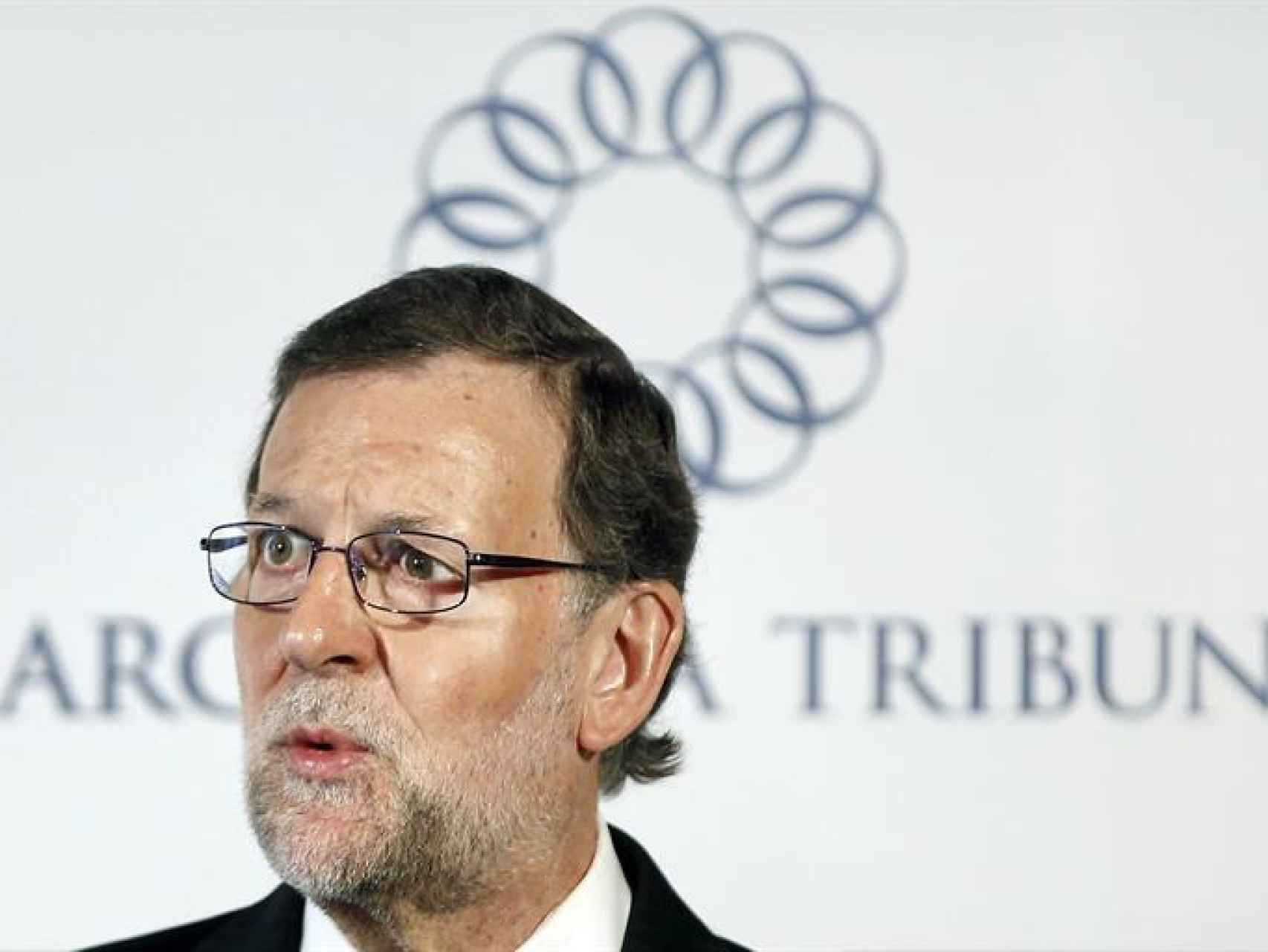 Mariano Rajoy, este jueves en un foro organizado por 'La Vanguardia' en Barcelona