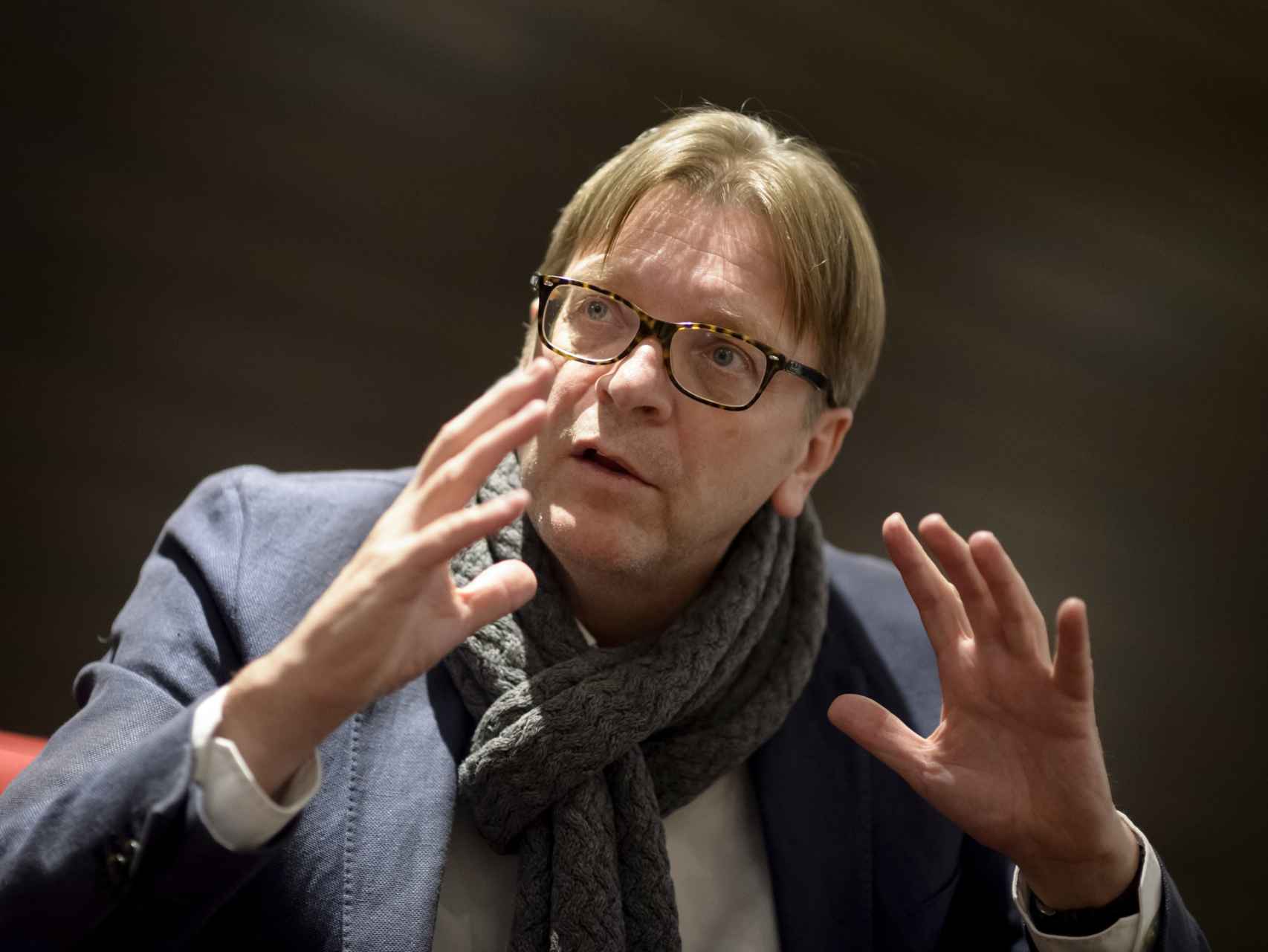 Verhofstadt defiende más Europa y más reformas.