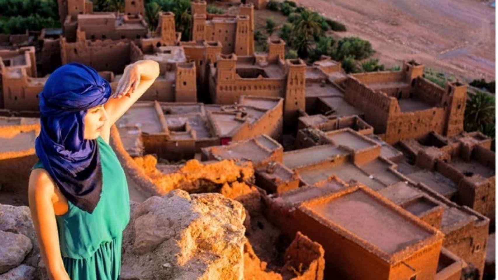Melanie Martins hace unas semanas en Ouarzazate (Morocco)