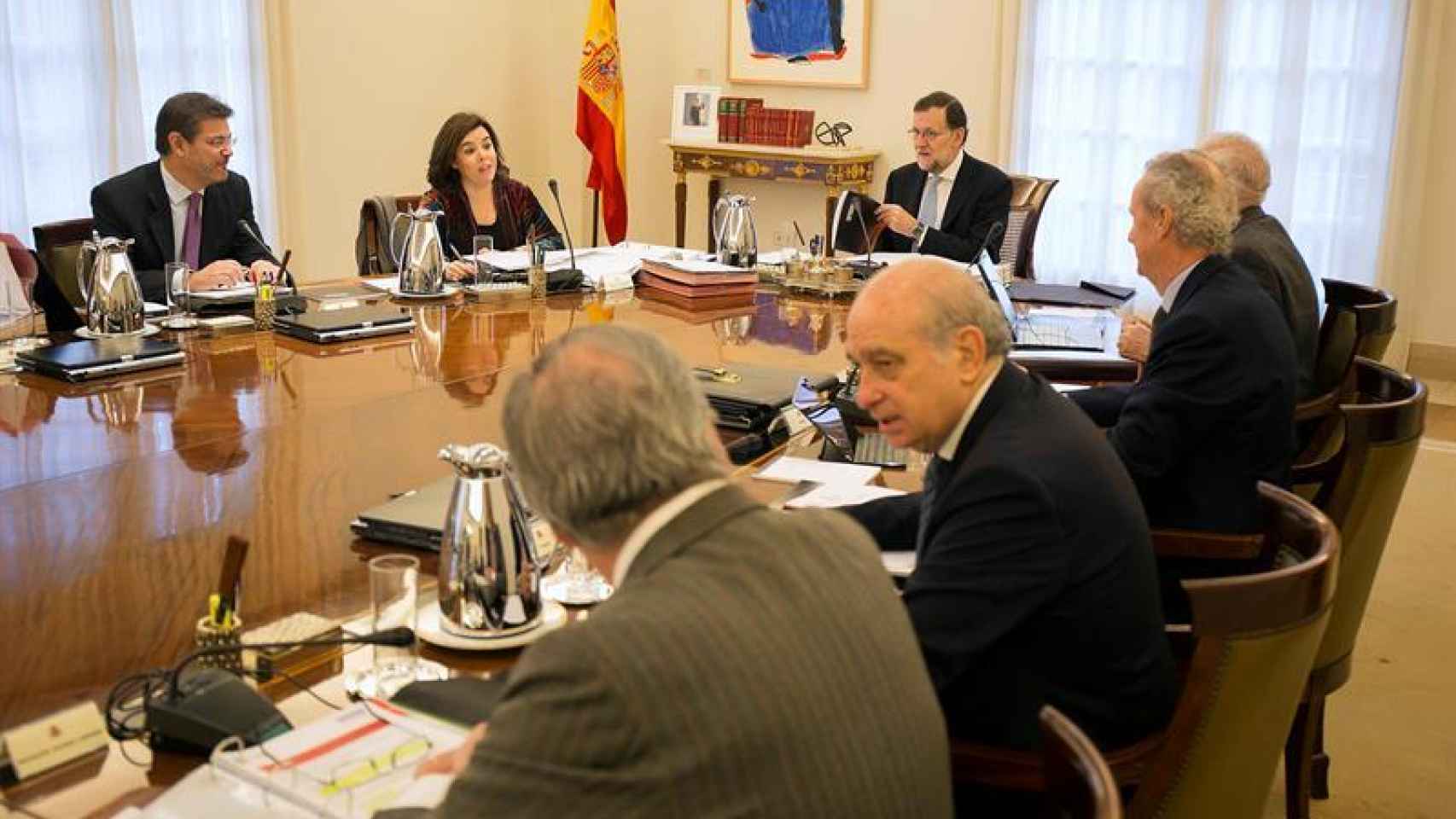 Rajoy preside el último Consejo de Ministros del año.