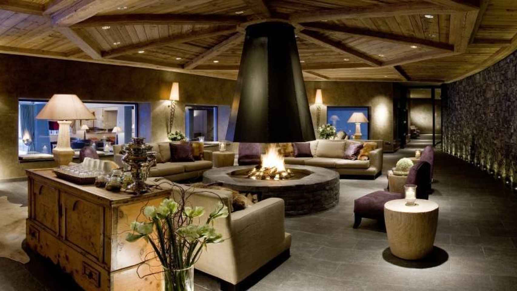 Interior de una de las salas del Spa del Hotel Palaca de Gstaad