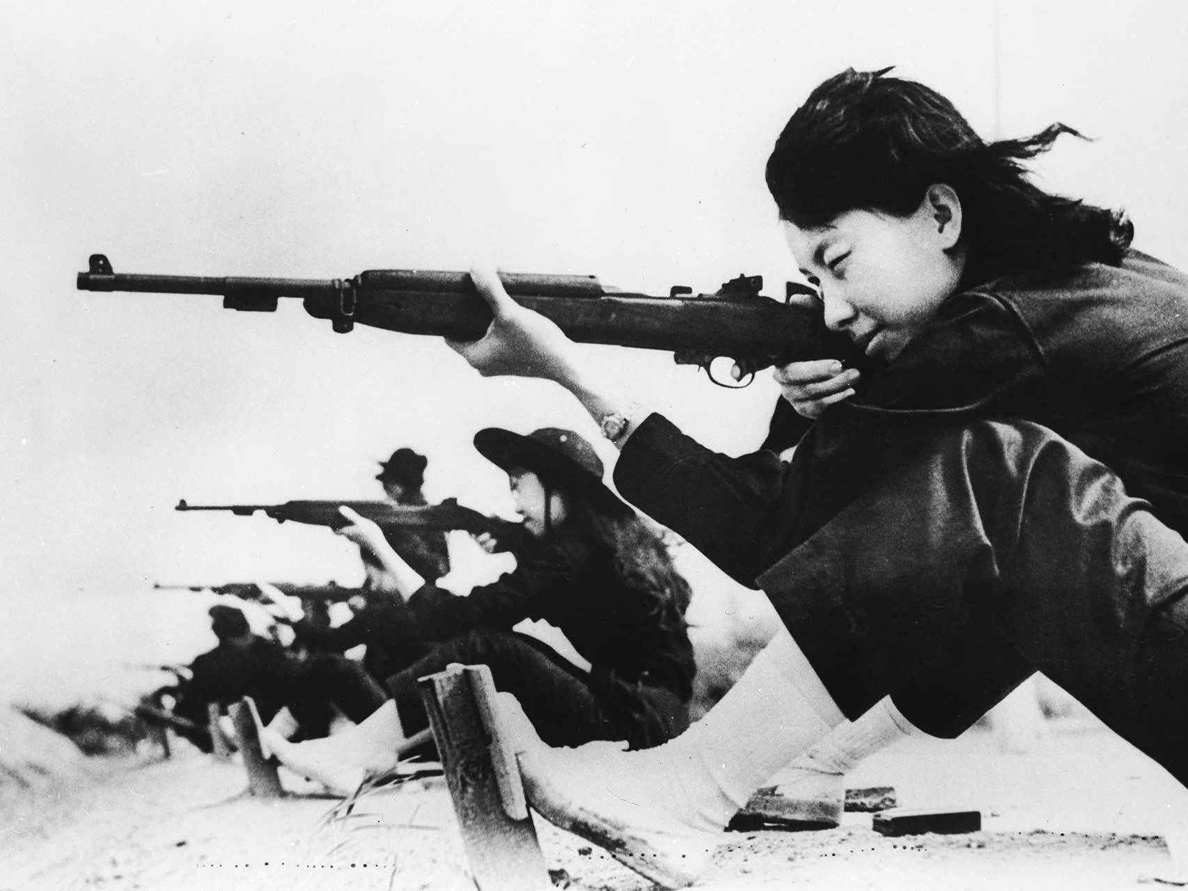 Mujeres soldado en Vietnam.