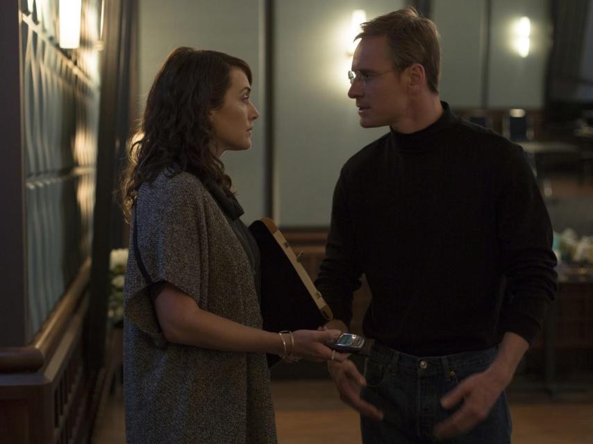 Kate Winslet y Michael Fassbender en la película de Boyle.