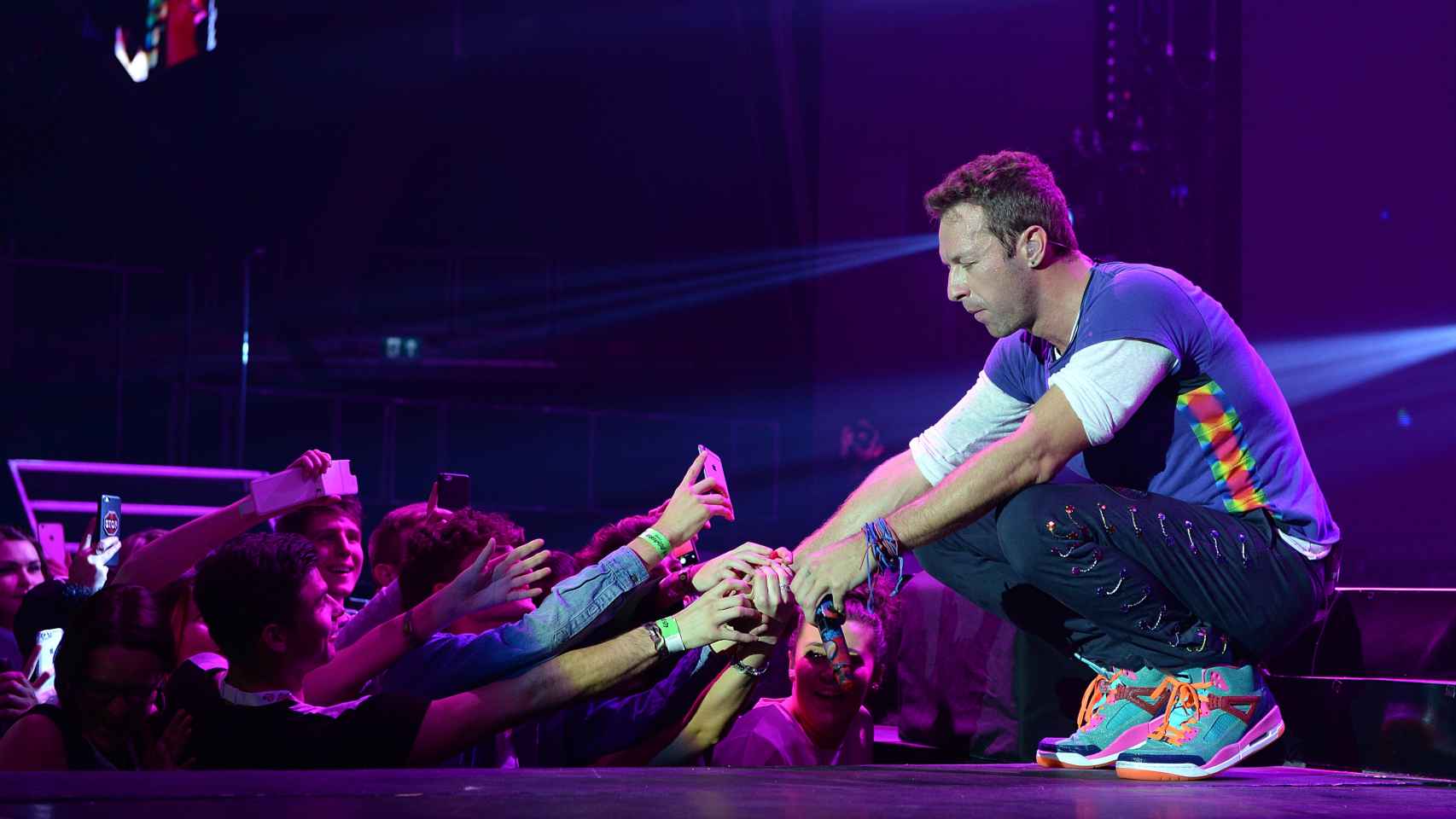 Chris Martin en el último concierto de Coldplay en Londres