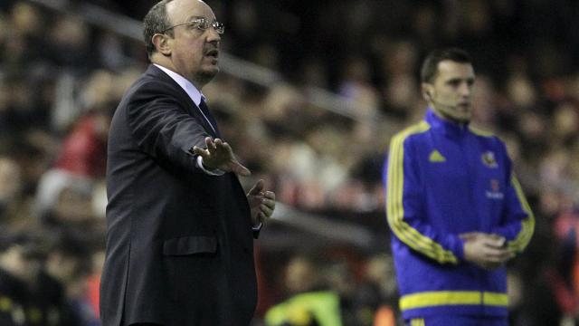 Rafa Benítez, en Mestalla.