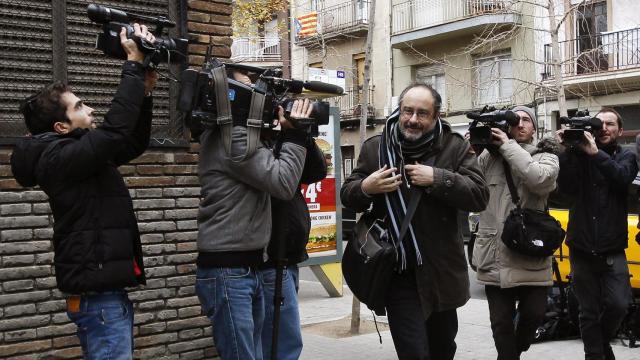 El líder de la CUP, Antonio Baños, este domingo.