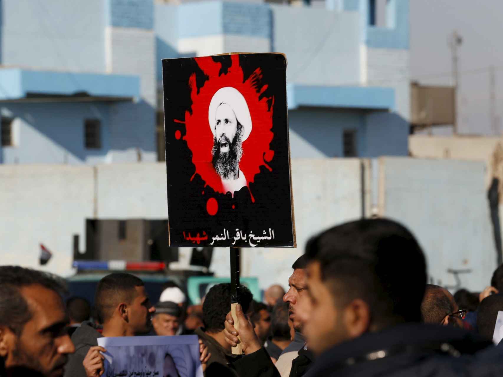 Partidarios del clérigo chiíta protestan contra su ejecución en Bagdad