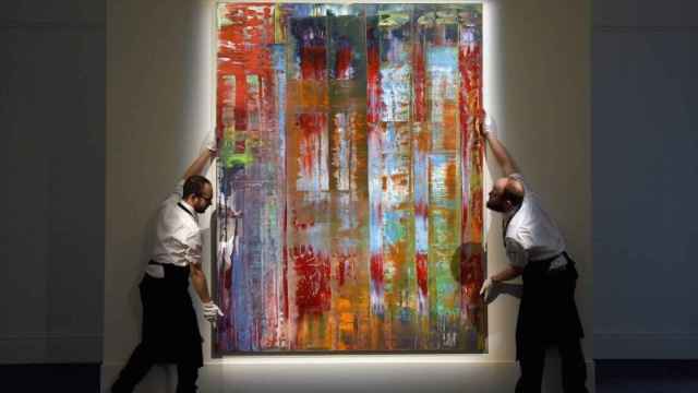 Pintura de Gerhard Richter a la venta en la casa de subastas Sotheby's.