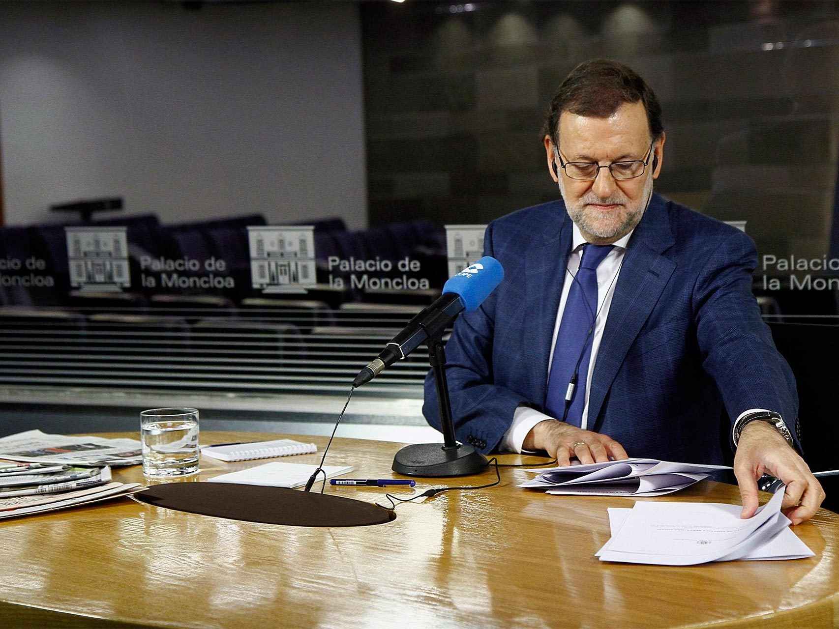 Rajoy, durante la entrevista en la Cope.