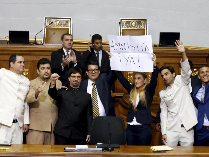 Lilian Tintori ha acudido como invitada a la sesión inaugural de la Asamblea