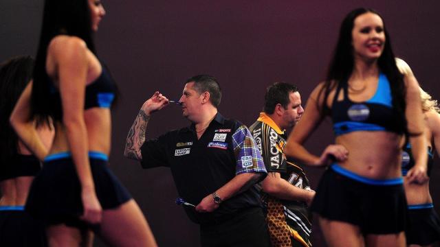 Gary Anderson, en el campeonato del mundo.