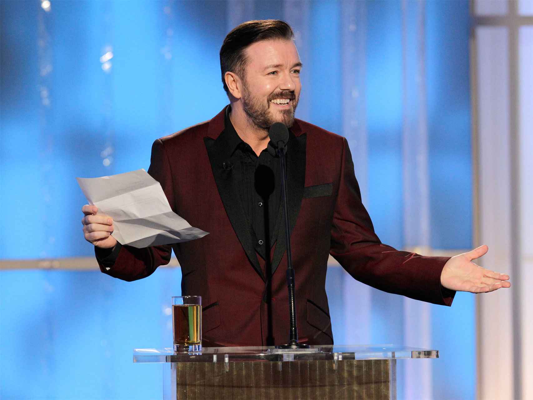 Ricky Gervais vuelve a presentar la gala de los Globos de Oro.