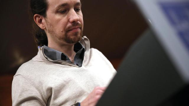 Pablo Iglesias en una comparecencia en La Moncloa. Juan Medina/Reuters