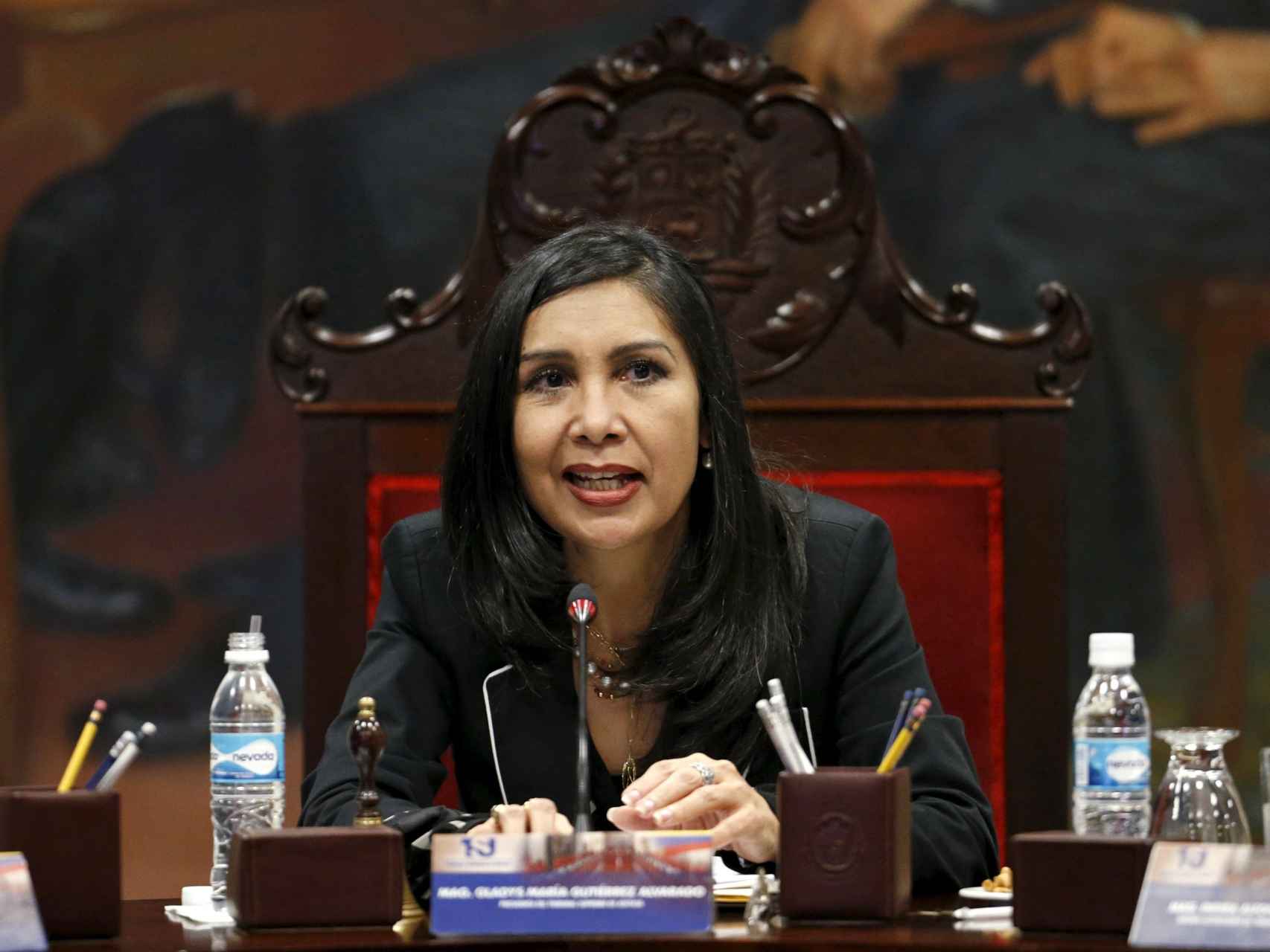 La presidenta del Tribunal Supremo de Justicia Gladys Gutierrez.