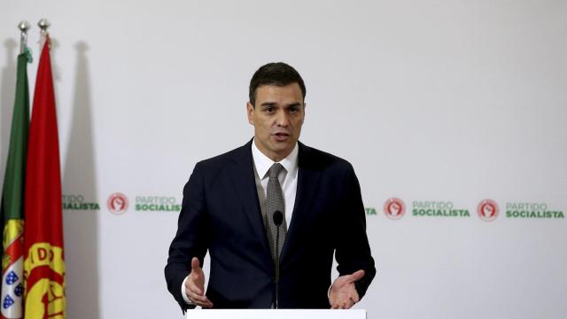 El secretario general del PSOE en Lisboa este jueves.