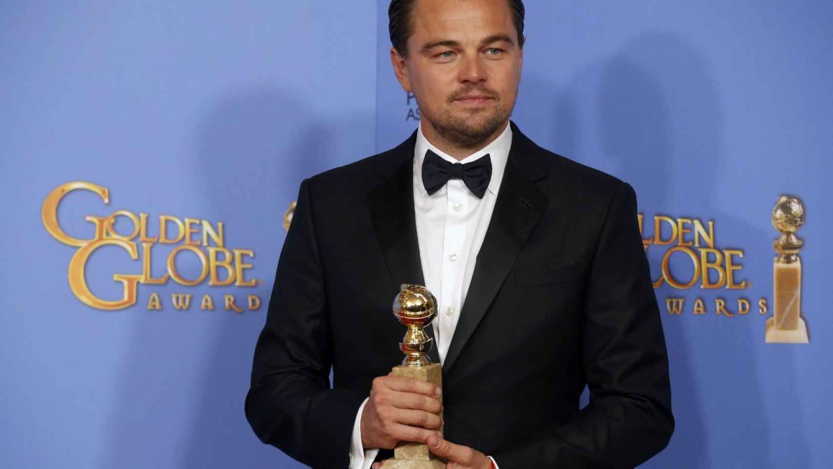 Leonardo Di Caprio, con su premio