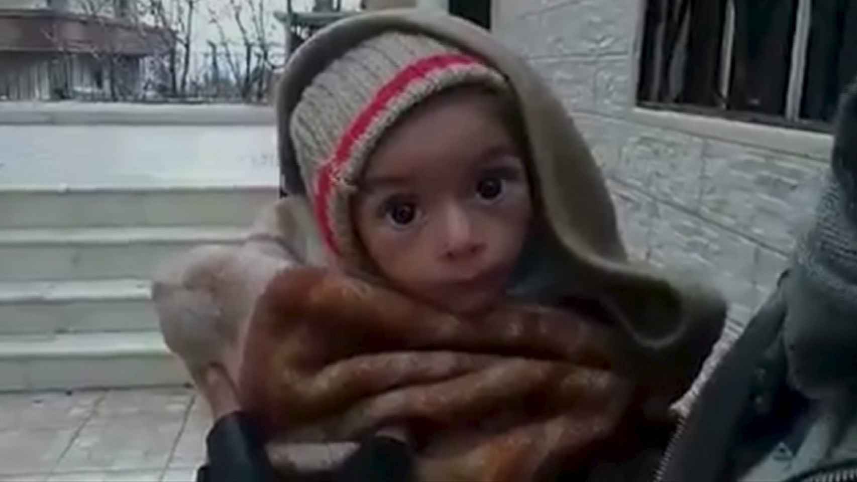 Un pequeño en un vídeo tomado supuestamente el 5 de enero en Madaya.