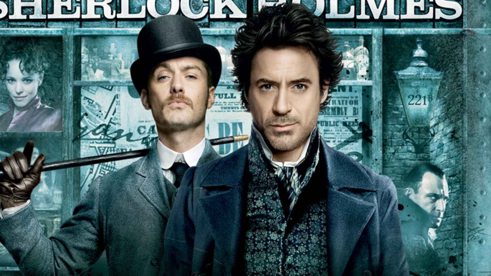 Jude Law y Robert Dawney Jr, protagonistas de 'Sherlock Holmes'