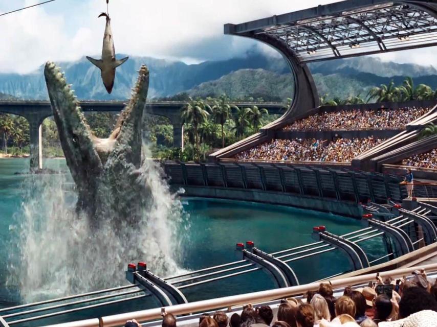 Una imagen de Jurassic World, una de las películas producidas por Legendary Pictures