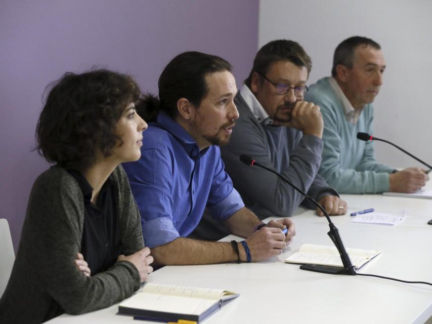 Pablo Iglesias compareció este martes ante los medios.