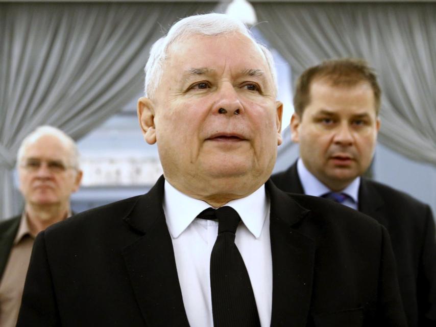 El líder de Ley y Justicia, Jaroslaw Kaczynski