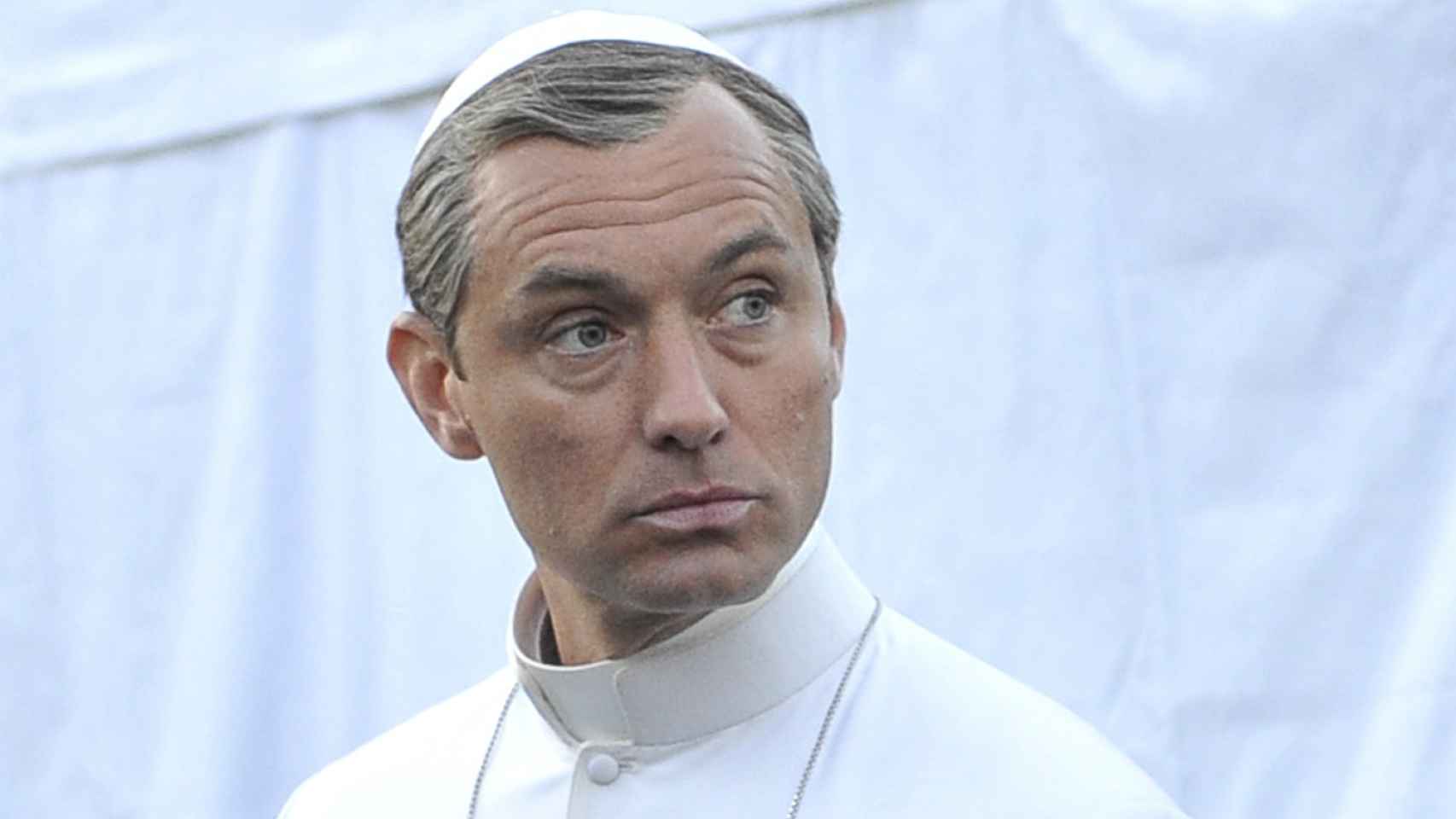 Jude Law en el set de rodaje de The Young Pope en Venecia