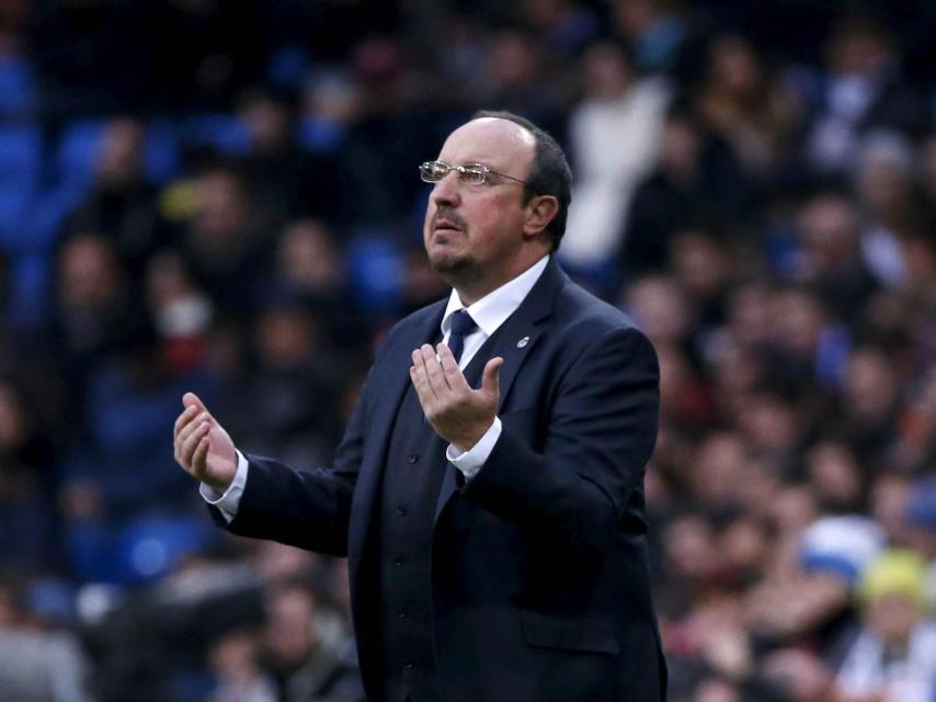 Rafael Benítez en un partido del Real Madrid//Juan Medina/Reuters