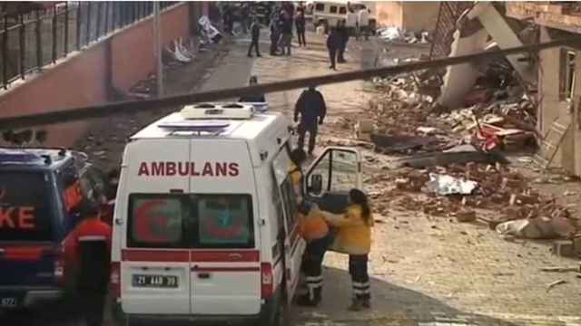 Imagen tomada de un vídeo tras el atentado en el sureste turco.